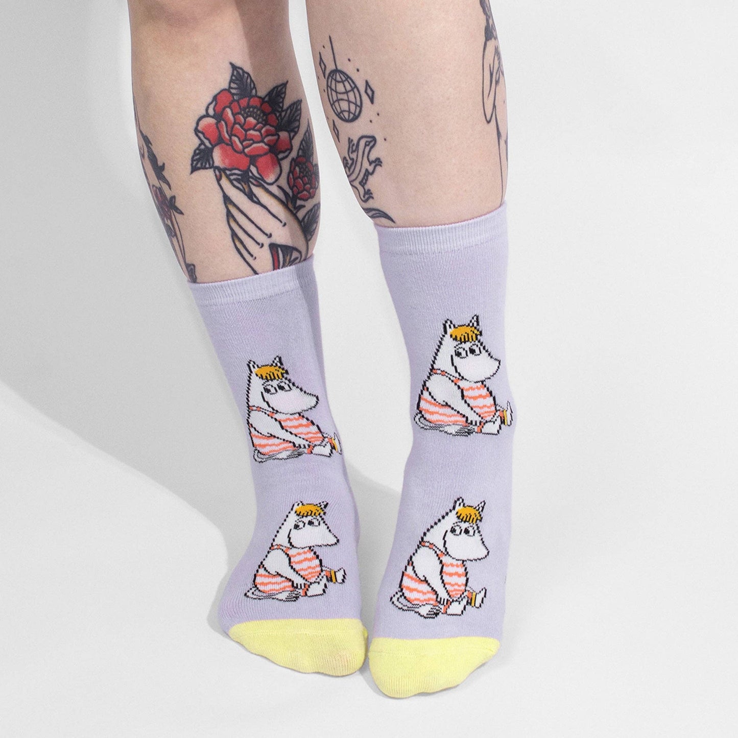 MOOMIN SOCKS (SNORKMAIDEN), WOMEN'S - LILAC/YELLOW