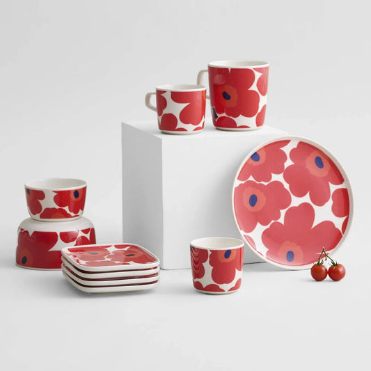 MARIMEKKO PLATE, OIVA - UNIKKO, RED Ø20cm