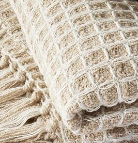 THROW - TAUPE & CREAM