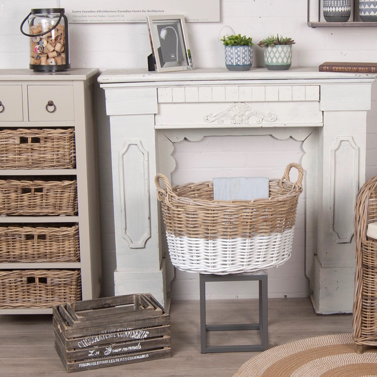 OVAL BASKET - TWO TONE