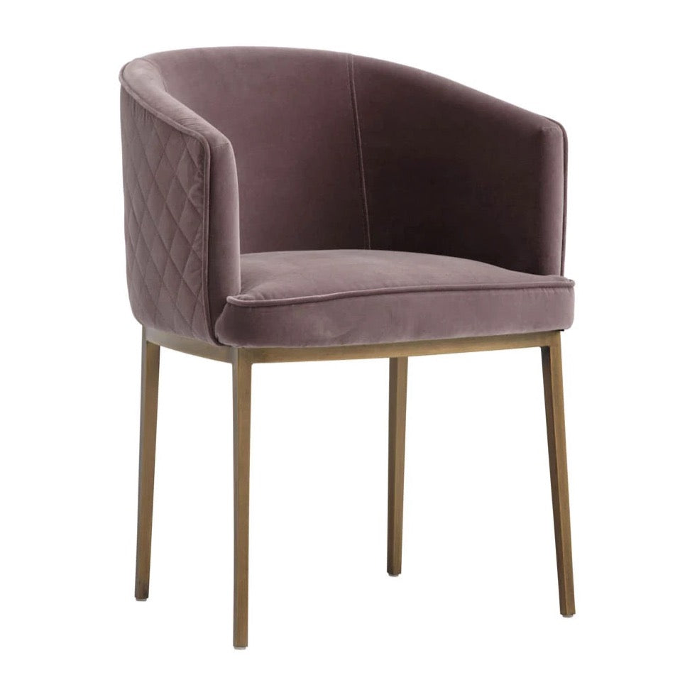 DINING ARMCHAIR BLUSH PURPLE – HUS ROOMS