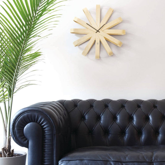 WALL CLOCK, BENT WOOD