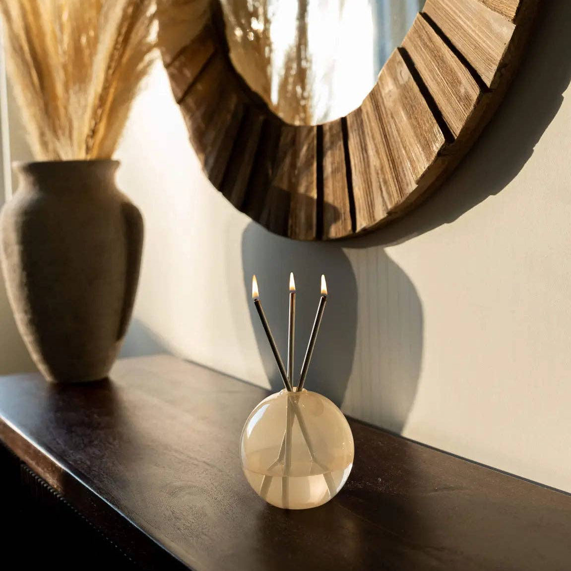 VASE NEVA, PAMPAS - FOR EVERLASTING CANDLES