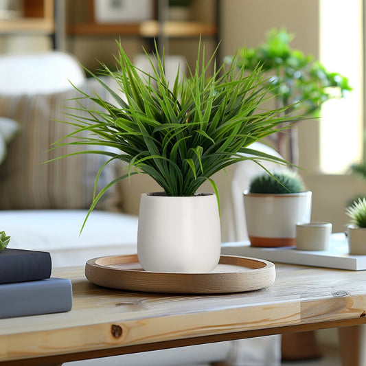 FAUX POTTED PLANT - MODERN GRASS