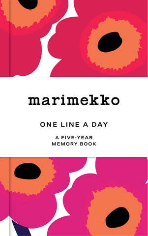 MARIMEKKO JOURNAL W/LINES - UNIKKO RED