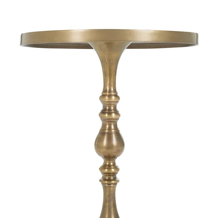ACCENT TABLE ROWAN - ANTIQUE BRASS FINISH