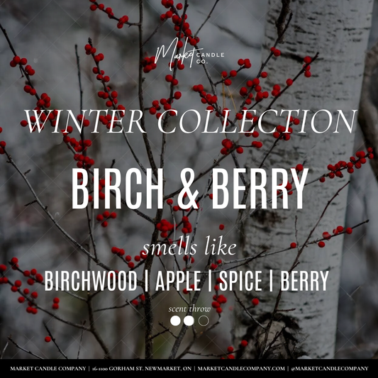 CANDLE (SOY WAX) - BIRCH & BERRY 8oz