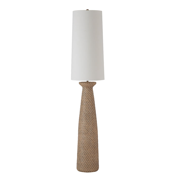 FLOOR LAMP NATHAN - FAUX RATTAN