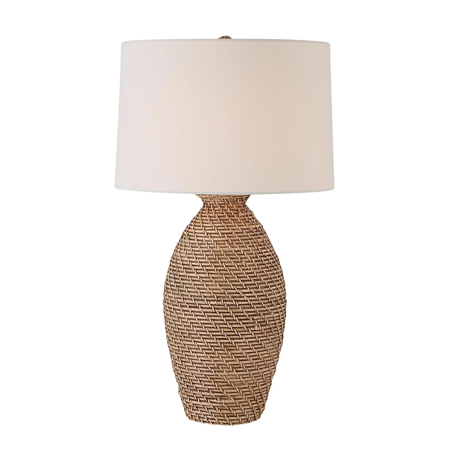 TABLE LAMP SANTIS - FAUX RATTAN