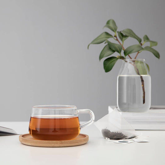 TEA/COFFEE MUG - W/ BAMBOO SAUCER
