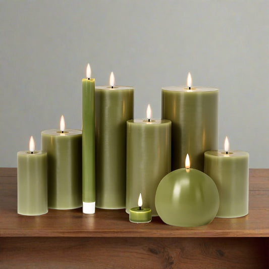 LED CANDLES - OLIVE