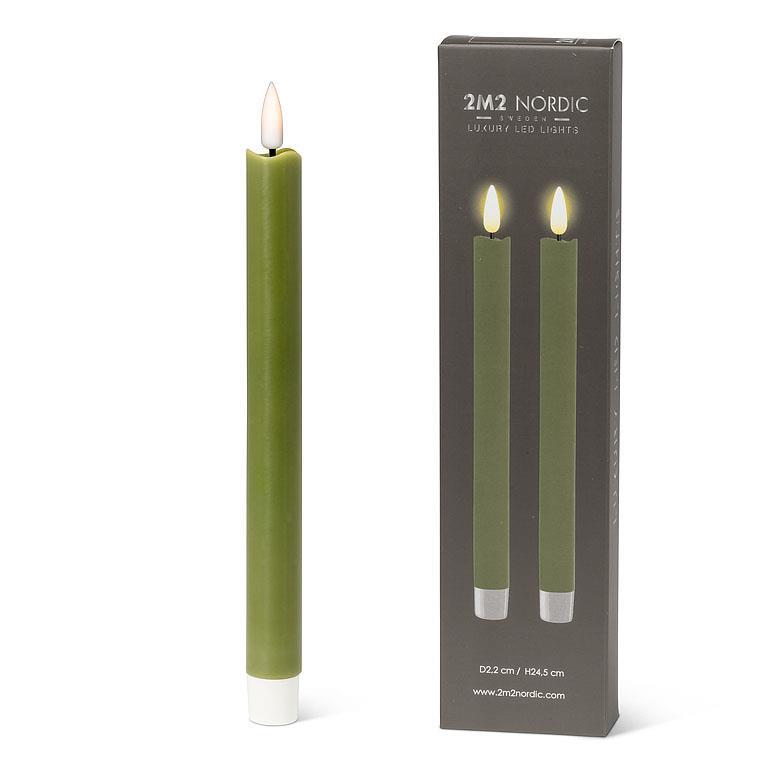LED CANDLES - OLIVE
