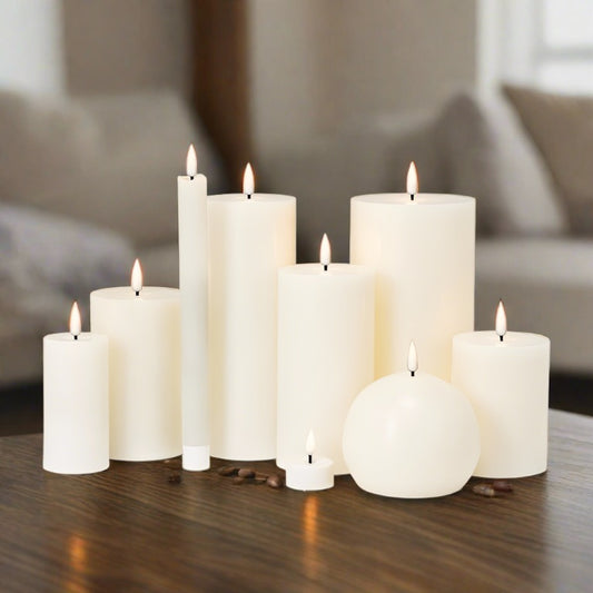 LED CANDLES - CREAM