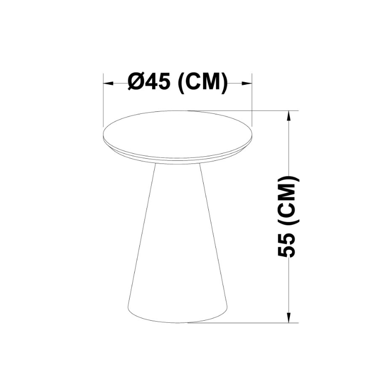 20% OFF! ACCENT TABLE, ESPEN - BROWN