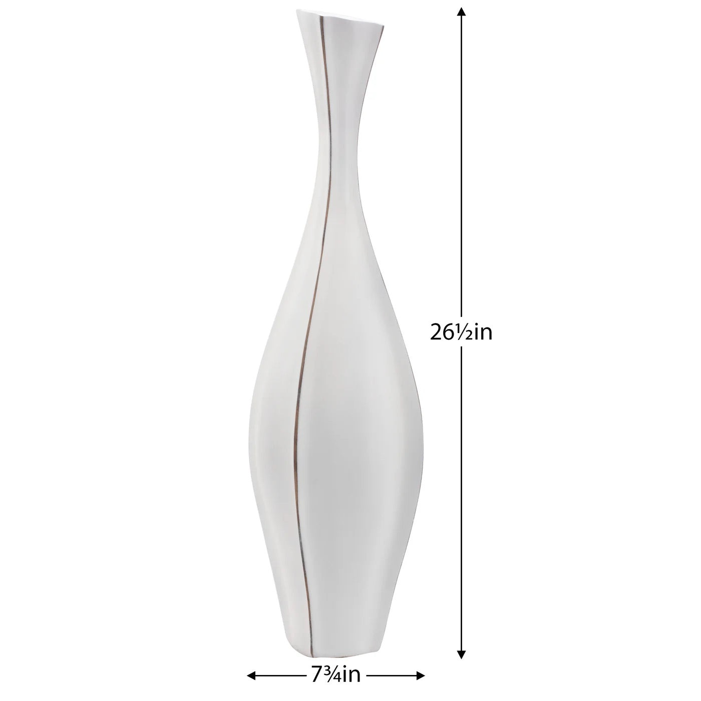 FLOOR VASE, GOURD - CARVED RESIN