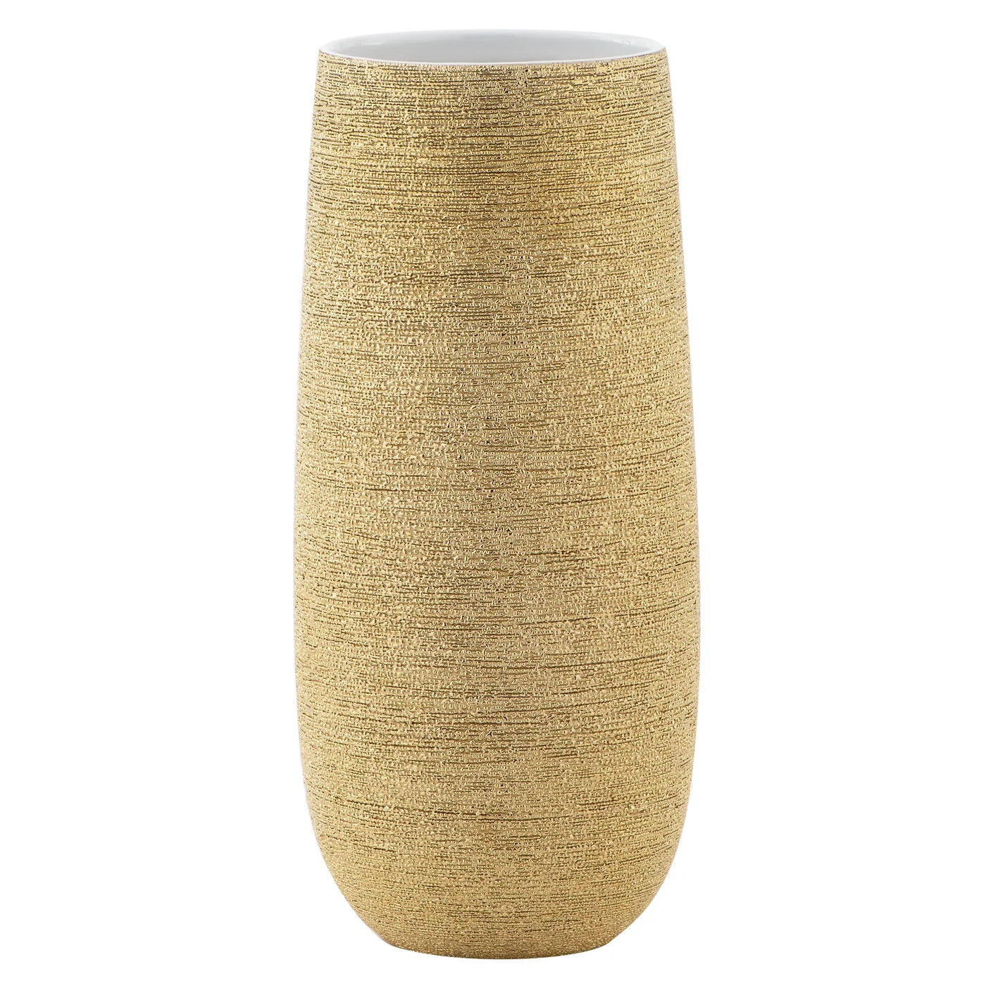 VASE, TEXTURED - GOLD SPUN
