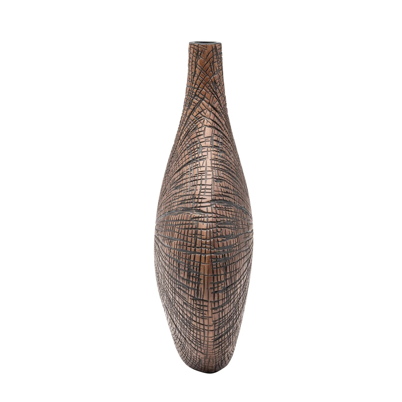 VASE RADIANT BARK - BROWN