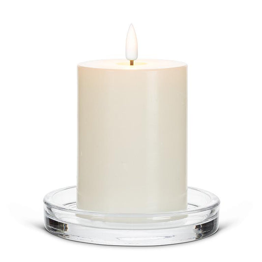 CANDLE/WINE BASE - CLEAR