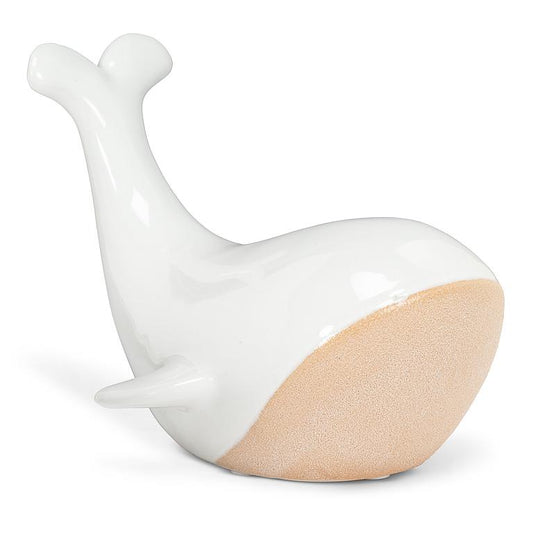 DECORATION WHALE - WHITE/NATURAL