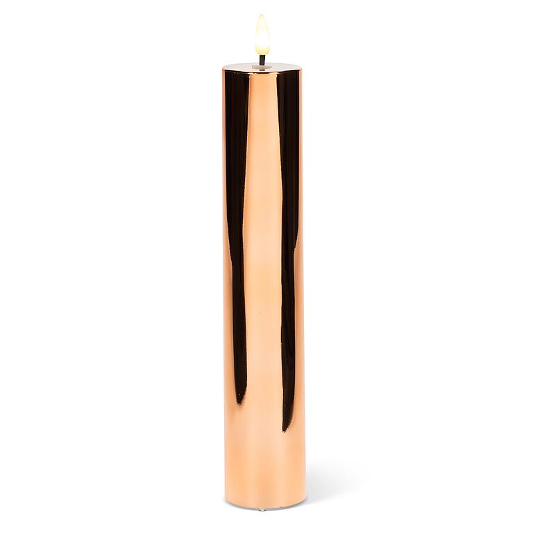 LED METALLIC CANDLES - ROSE GOLD