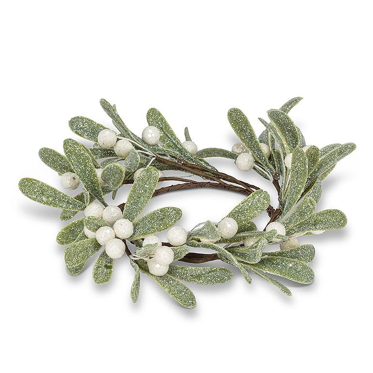 CANDLE RING - MISTLETOE