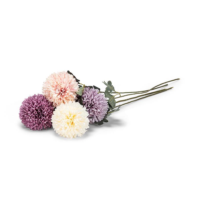 BALL FLOWER STEM - 4 COLOURS