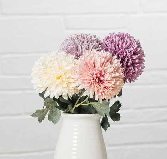 BALL FLOWER STEM - 4 COLOURS