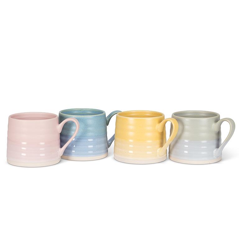 MUG, RIDGED - SAGE GREEN