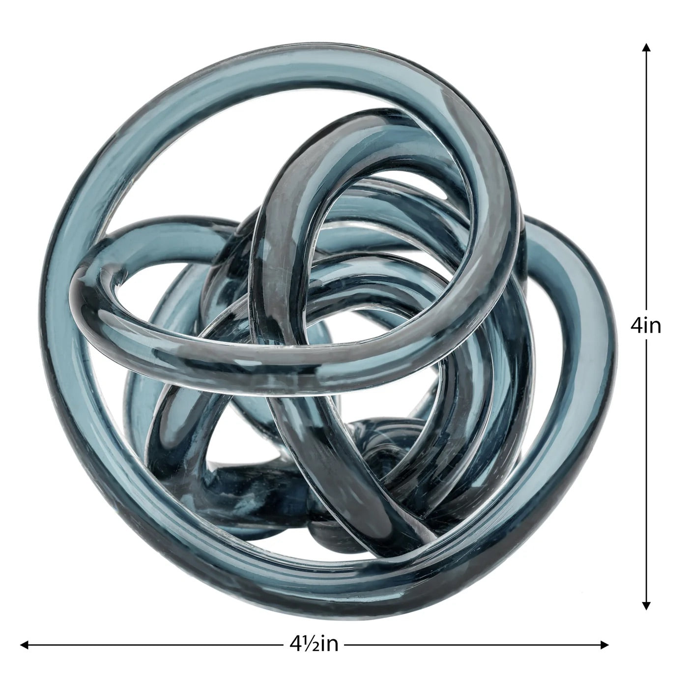 KNOT, ORBIT GLASS - SLATE BLUE