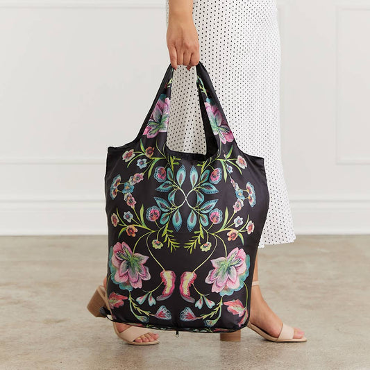 TOTE BAG, REUSABLE - ViNTAGE FLORAL