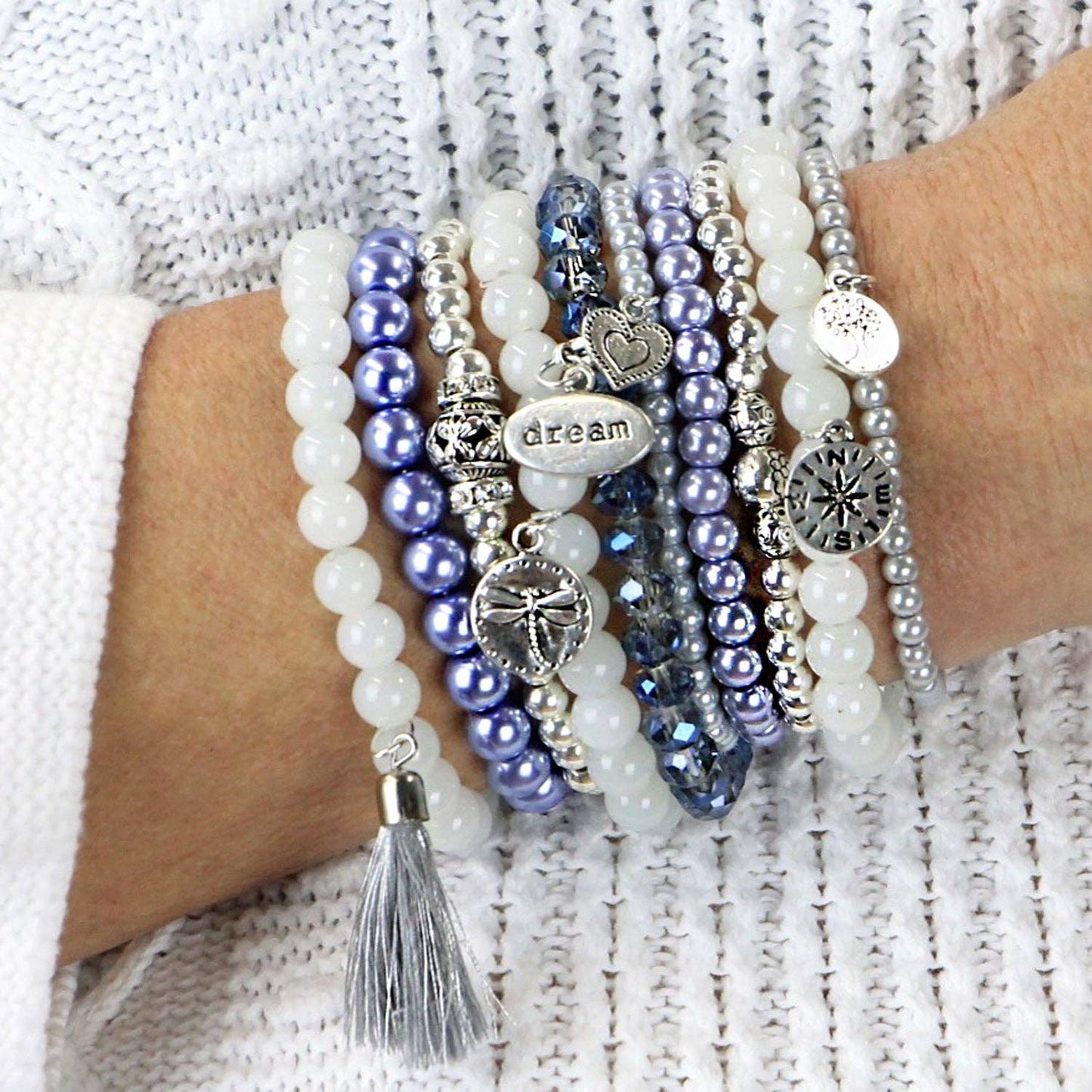 BRACELETS, SET of 9 - DREAMER