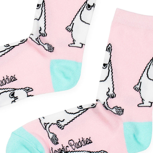 MOOMIN SOCKS, GRUMPY WOMEN - PINK/TURQ