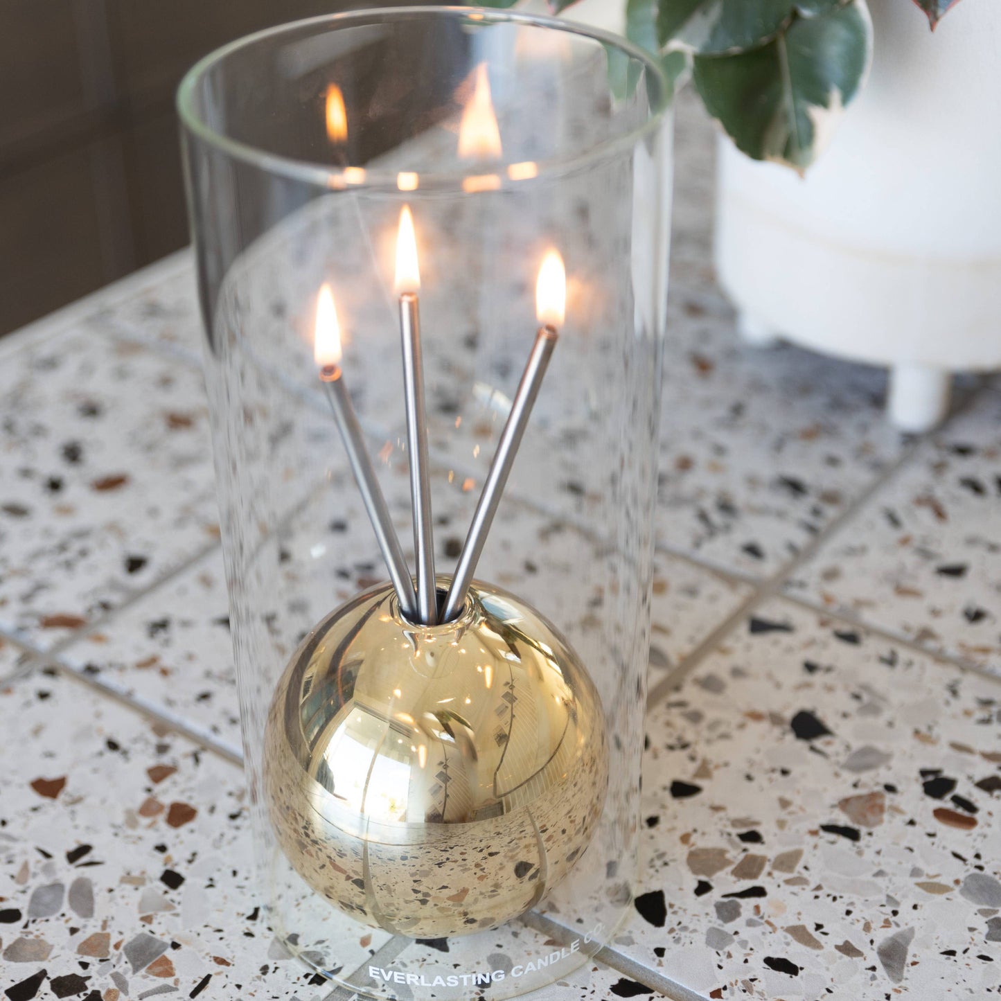 VASE, HURRICANE - FOR EVERLASTING CANDLES
