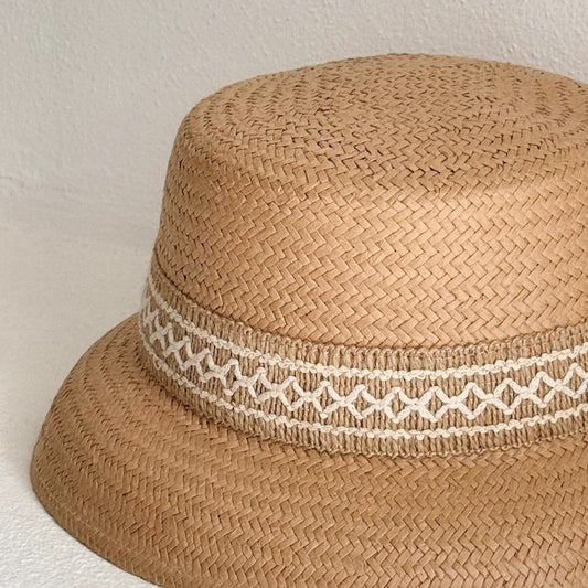 HAT, PASADENA BUCKET - DARK NATURAL
