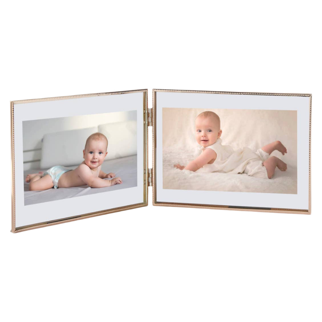 PHOTO FRAME - GOLD HINGED, 7"x 5"