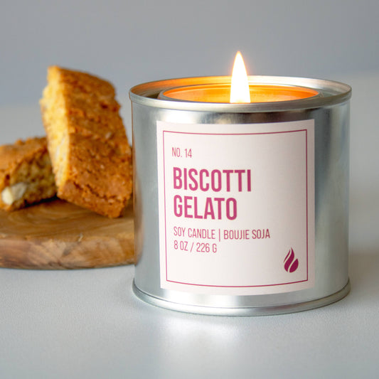 CANDLE, SOY WAX - BISCOTTI GELATO