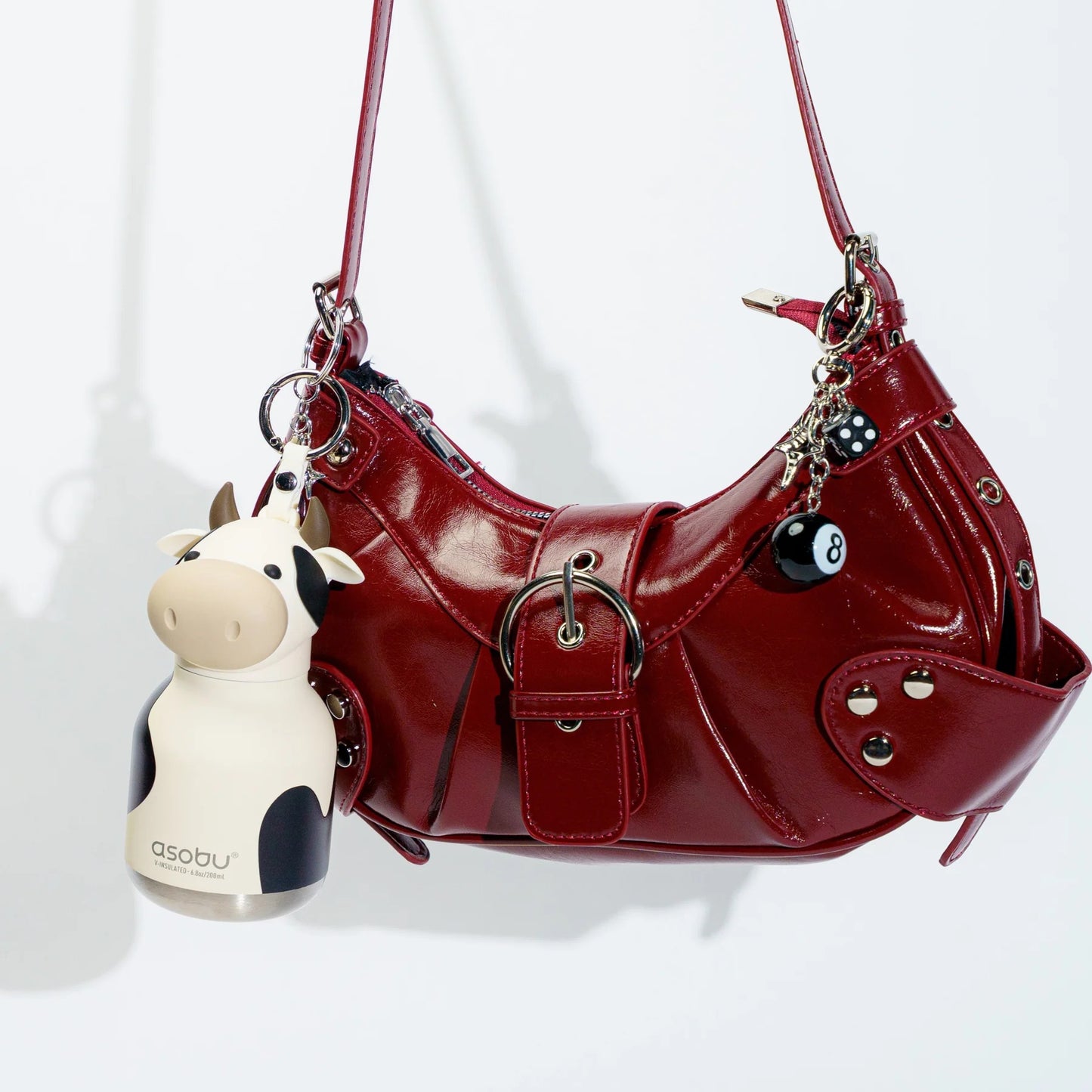 BESTIE MINI BOTTLE - COW W/KEY RING