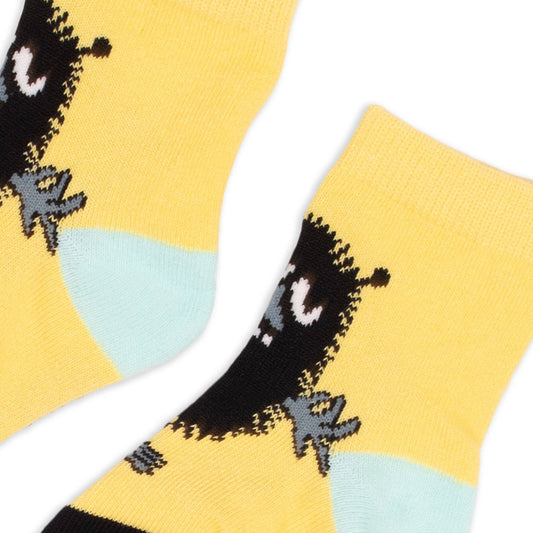 MOOMIN SOCKS (STINKY), BABIES - YELLOW/NAVY