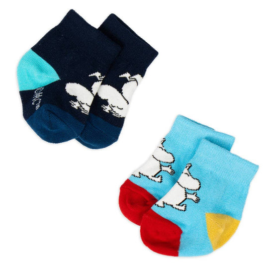 MOOMIN BABY SOCKS, MOOMINTROLL (DOUBLE PAK)