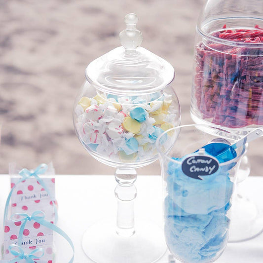 APOTHECARY JAR, GLASS - LARGE BOWL