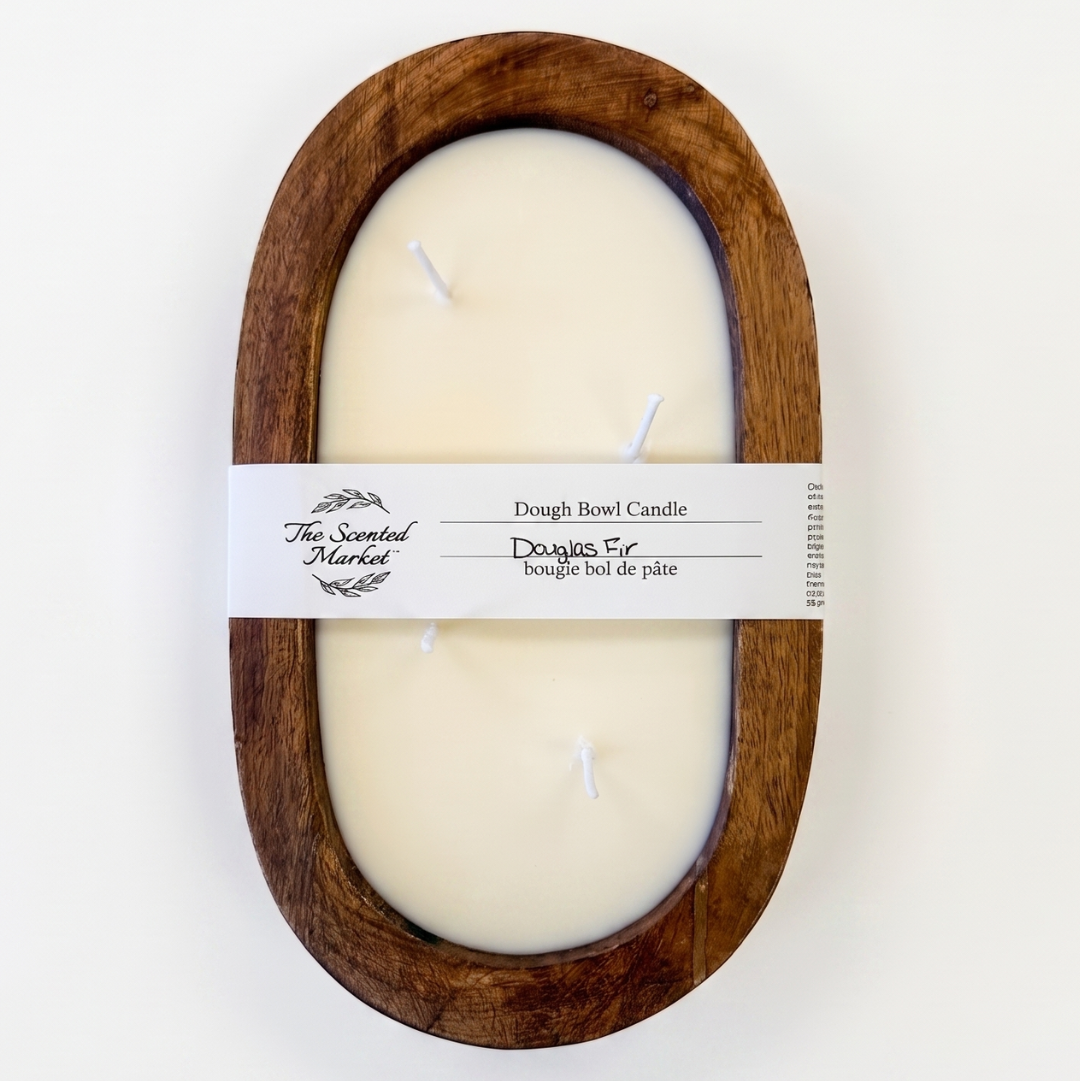 OVAL DOUGH BOWL CANDLE - DOUGLAS FIR