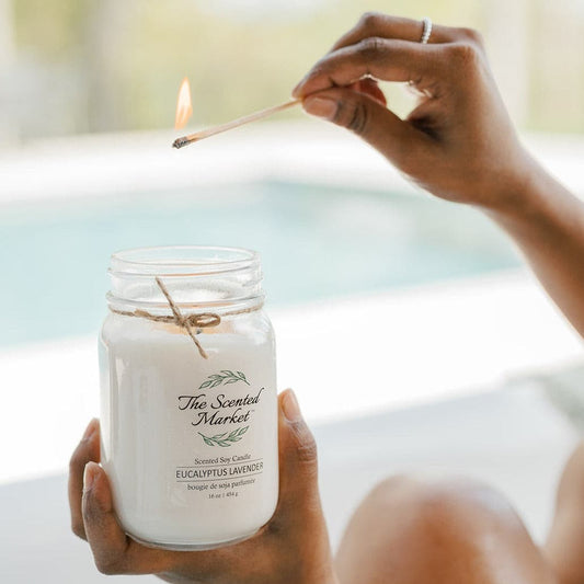CANDLE (SOY WAX) - EUCALYPTUS LAVENDER 16oz