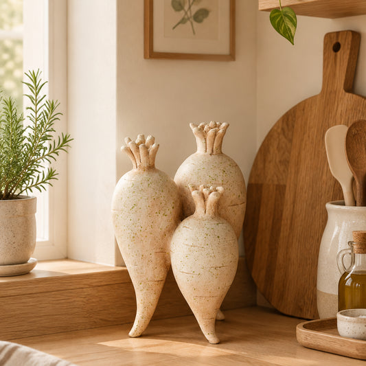 CARROT FIGURINE - POLYSTONE