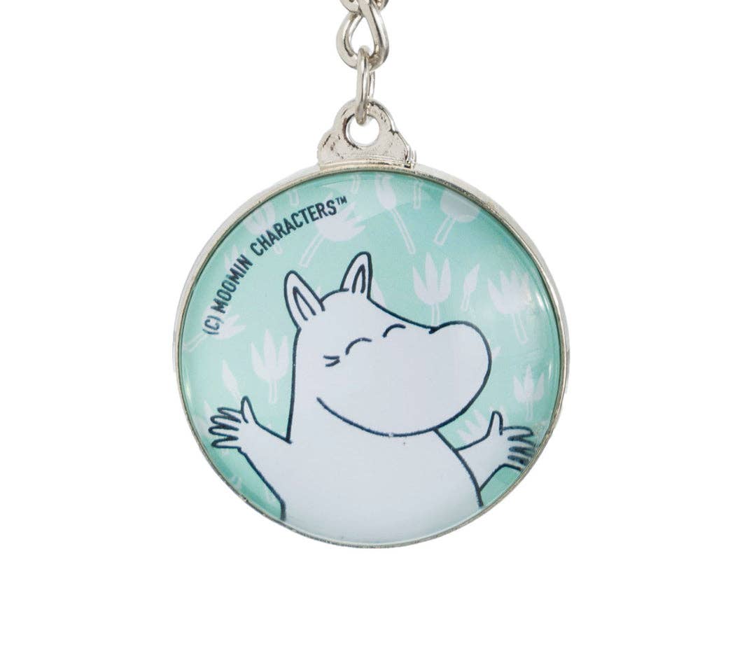 MOOMIN KEY RING, HAPPY - TURQUOISE