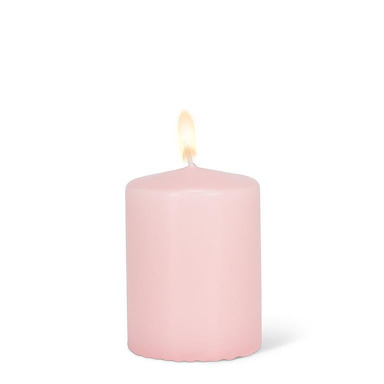 CANDLE, PILLAR - SOFT PINK