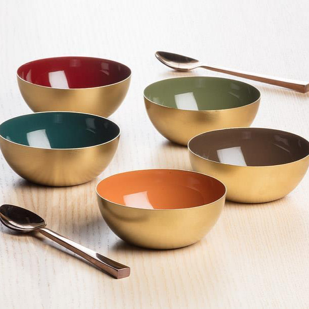 BOWL MINI, PUMPKIN - ENAMEL