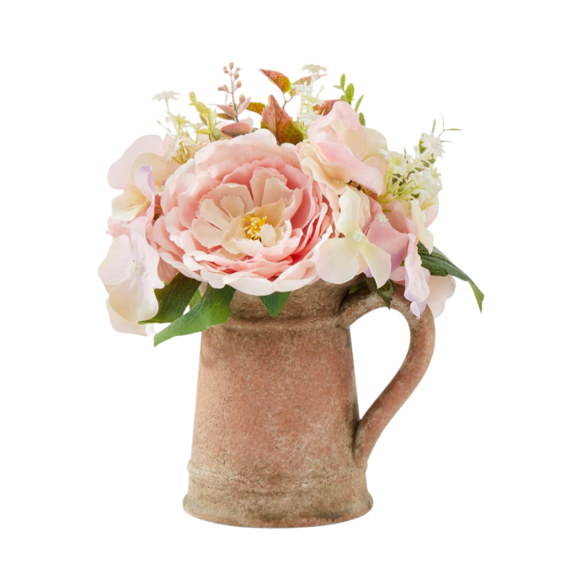 FLORAL BOUQUET W/VASE - PINK
