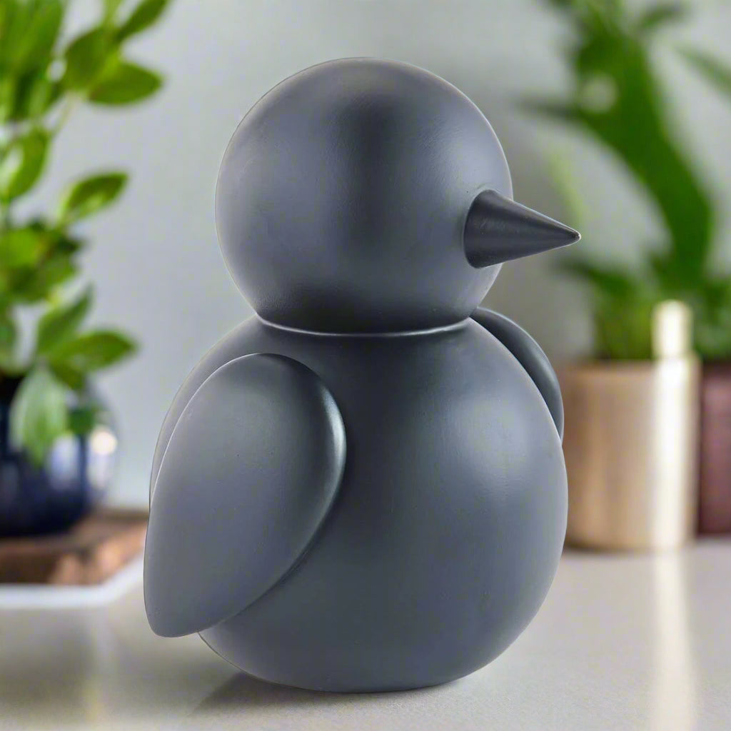 BIRD FIGURINE - BLACK