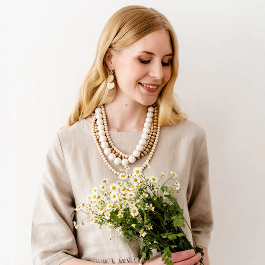 AARIKKA NECKLACE - LEHTO, NATURAL