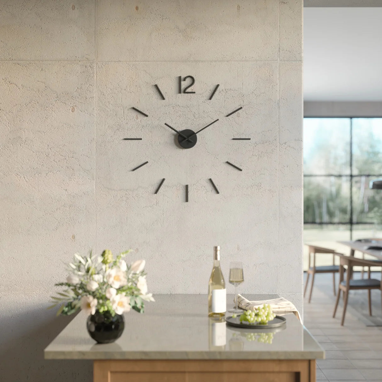 WALL CLOCK, BLINK - BLACK